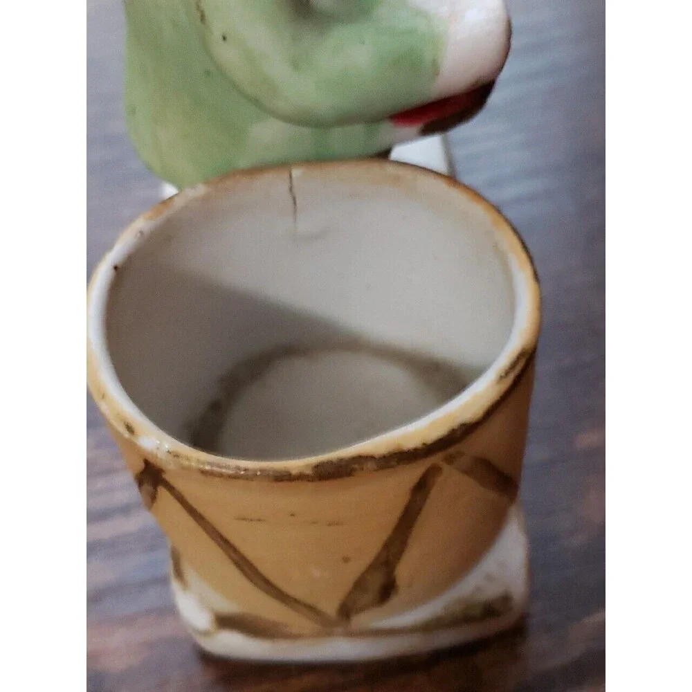 Vintage J.S.N.Y. Porcelain Ceramic Little Drummer Child with Dog Figurine Taiwan